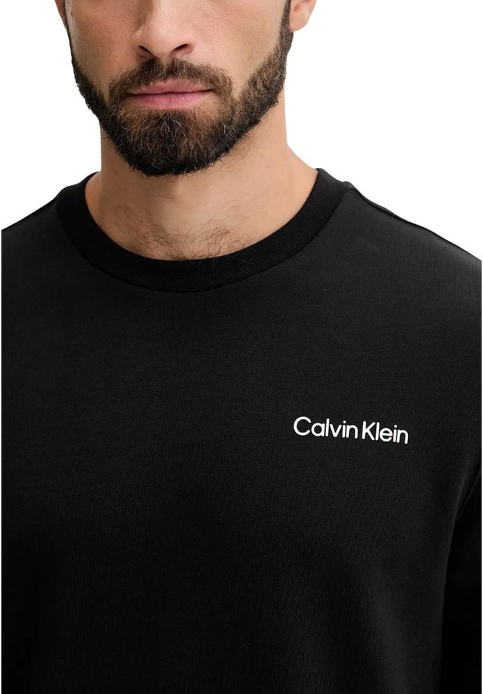 Calvin Klein Sport Black Cotton Sweatshirt Zwart