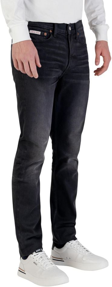 Calvin Klein Jeans Blue Cotton Skinny Jeans Blauw