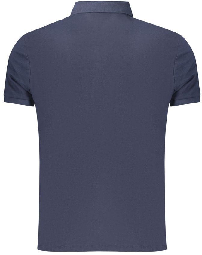 Calvin Klein Blue Cotton Men's Polo Shirt Blauw