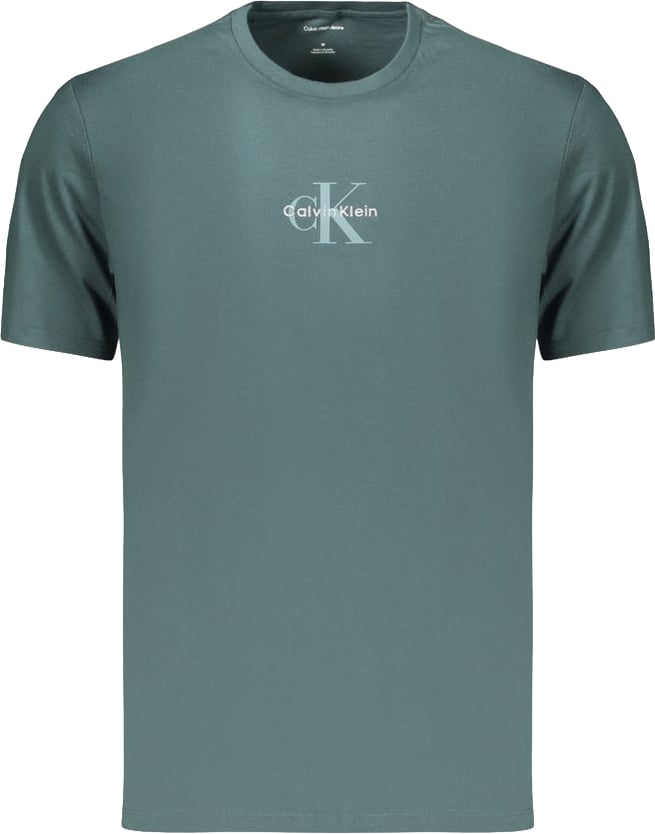 Calvin Klein Calvin Klein Blue Cotton Men's T-Shirt Blauw