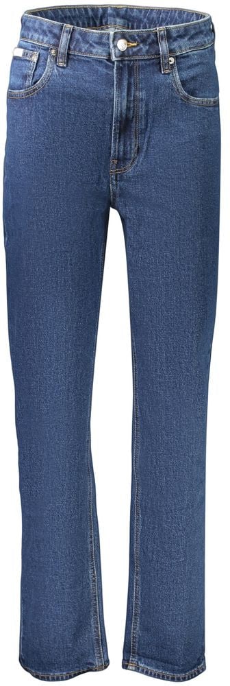 Calvin Klein Blue Cotton Women's Jeans Blauw