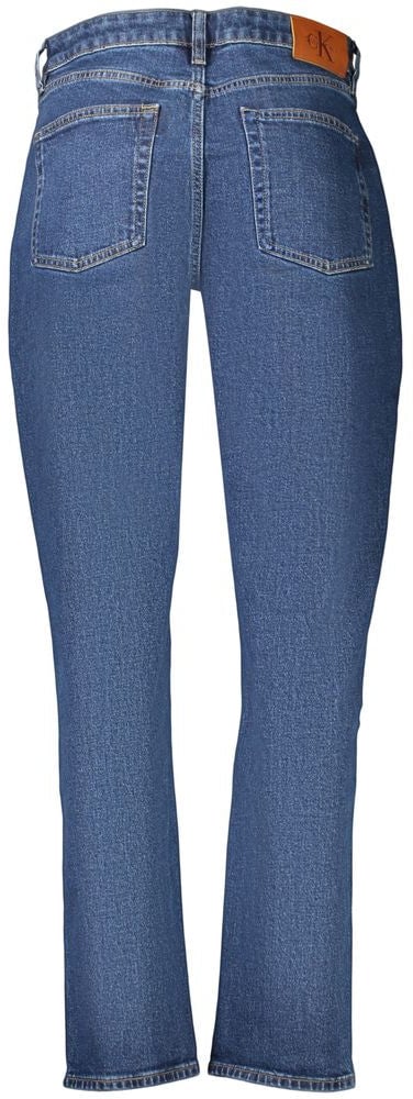 Calvin Klein Blue Cotton Women's Jeans Blauw