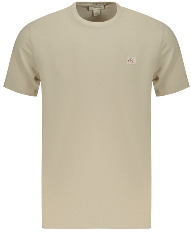 Calvin Klein Calvin Klein Beige Cotton Men T-Shirt Beige