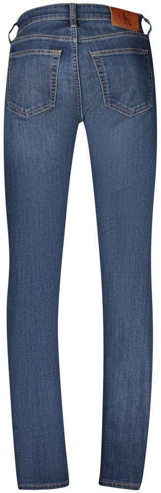 Calvin Klein Blu Cotton Men's Jeans Blauw