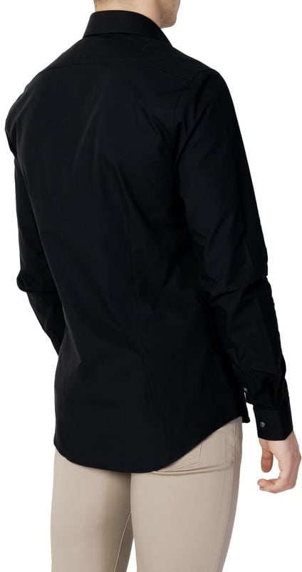 Calvin Klein Calvin Klein Black Cotton Dress Shirt Zwart