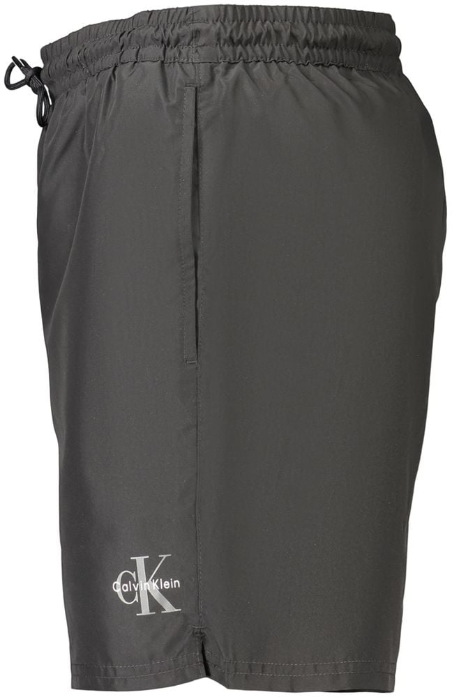 Calvin Klein Calvin Klein Black Polyester Men's Swimwear Zwart