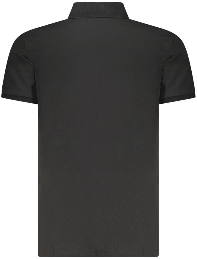 Calvin Klein Black Cotton Men Polo Shirt Zwart