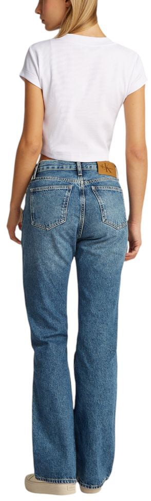 Calvin Klein Jeans White Cotton T-Shirt Wit