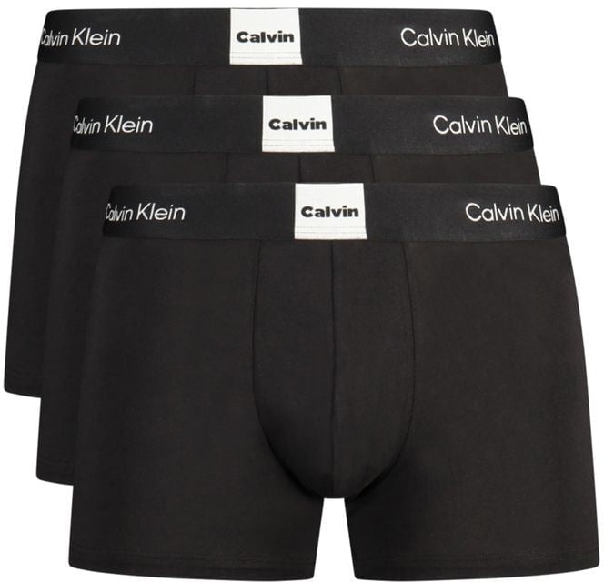 Calvin Klein Calvin Klein Black Cotton Men's Boxer Shorts Zwart