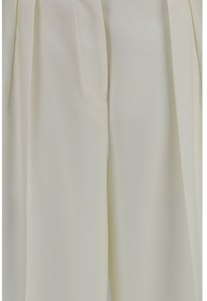Calvin Klein White Wool Oves Aries Casual Pants Wit