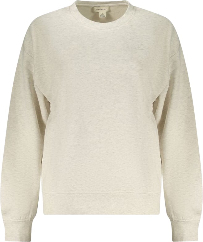 Calvin Klein Gray Cotton Women's Sweatshirt Grijs
