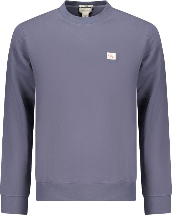 Calvin Klein Blue Cotton Men's Sweatshirt Blauw