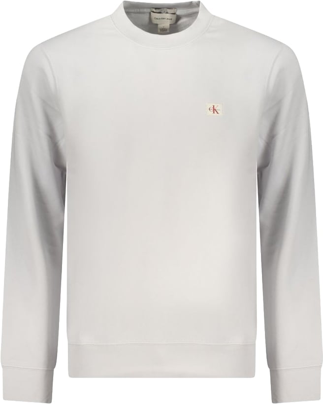 Calvin Klein Gray Cotton Men Sweatshirt Grijs
