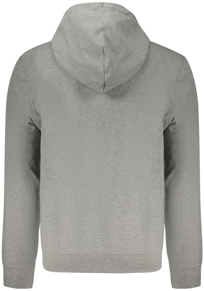 Calvin Klein Gray Cotton Men's Hoodie Grijs
