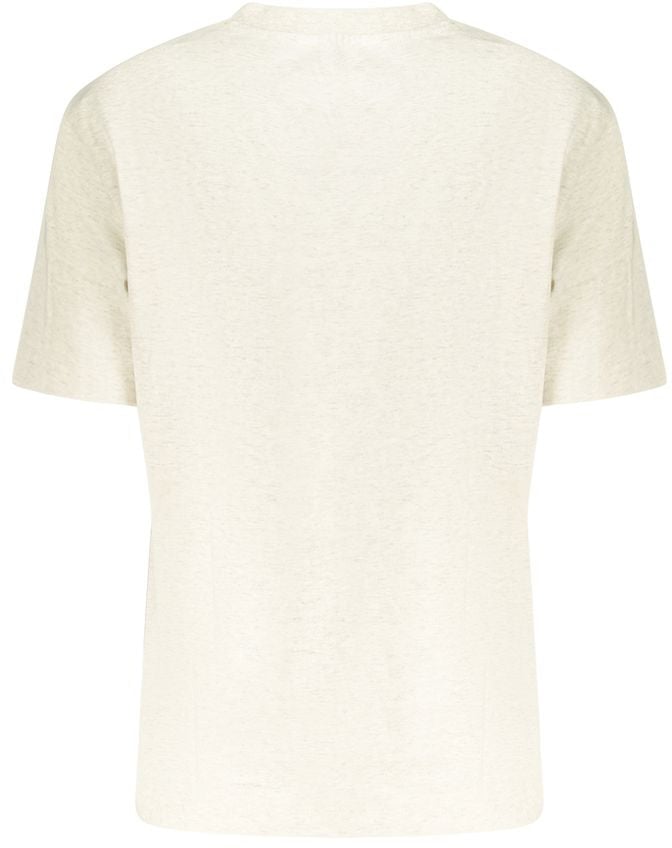 Calvin Klein Beige Cotton Women T-Shirt Beige
