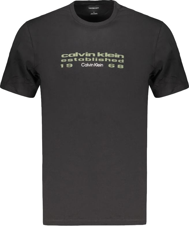 Calvin Klein Black Cotton Men's T-Shirt Wit