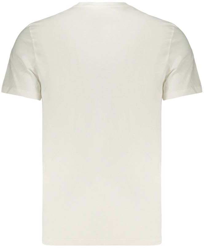 Calvin Klein White Cotton Men's T-Shirt Groen