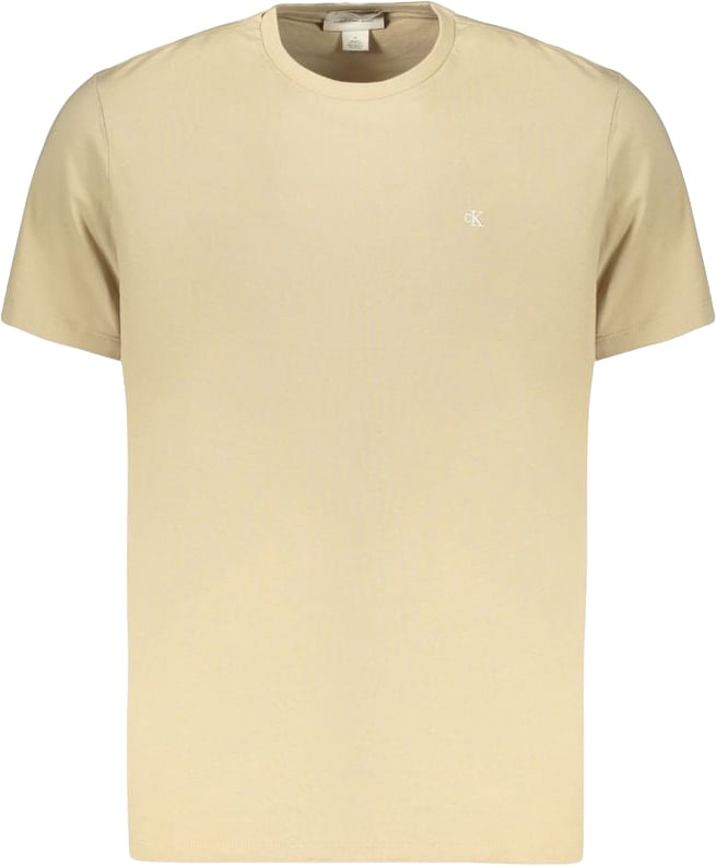 Calvin Klein Beige Cotton Men's T-Shirt Beige