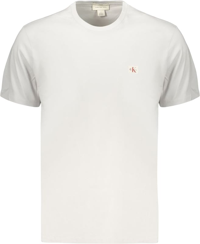 Calvin Klein Gray Cotton Men's T-Shirt Grijs