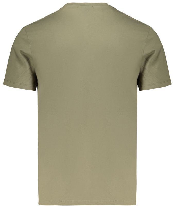 Calvin Klein Green Cotton Men's T-Shirt Groen