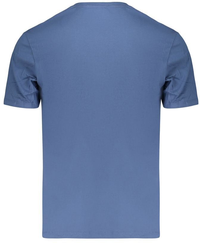 Calvin Klein Blue Cotton Men's T-Shirt Blauw