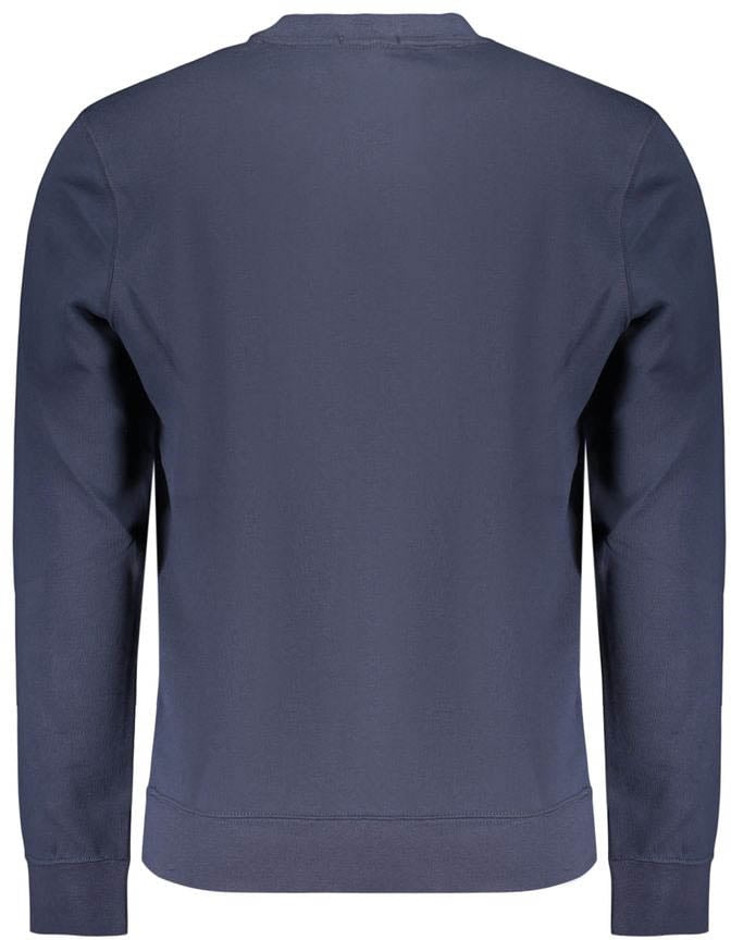 Calvin Klein Blue Cotton Men's Sweatshirt Blauw
