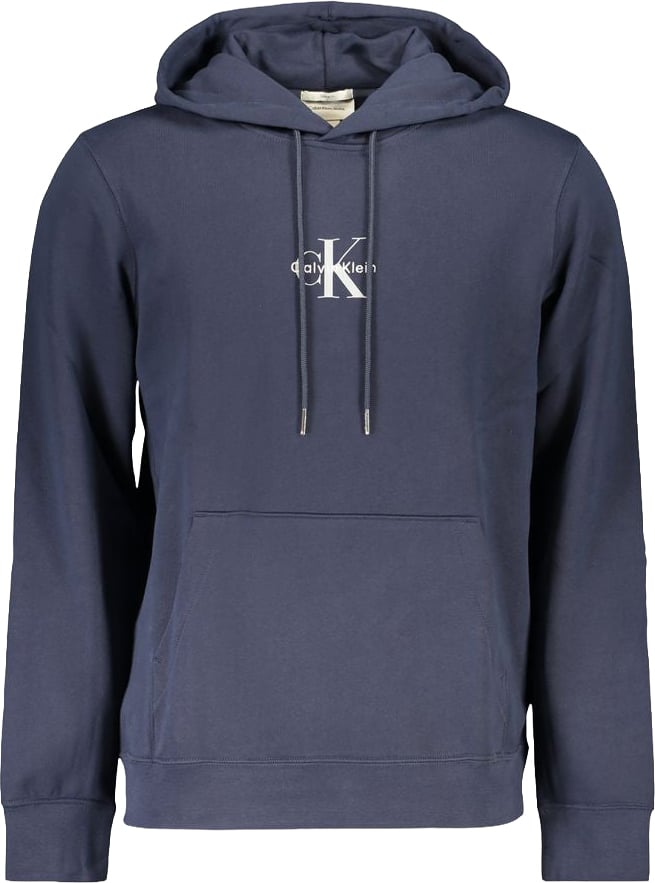 Calvin Klein Blue Cotton Men Sweater Blauw