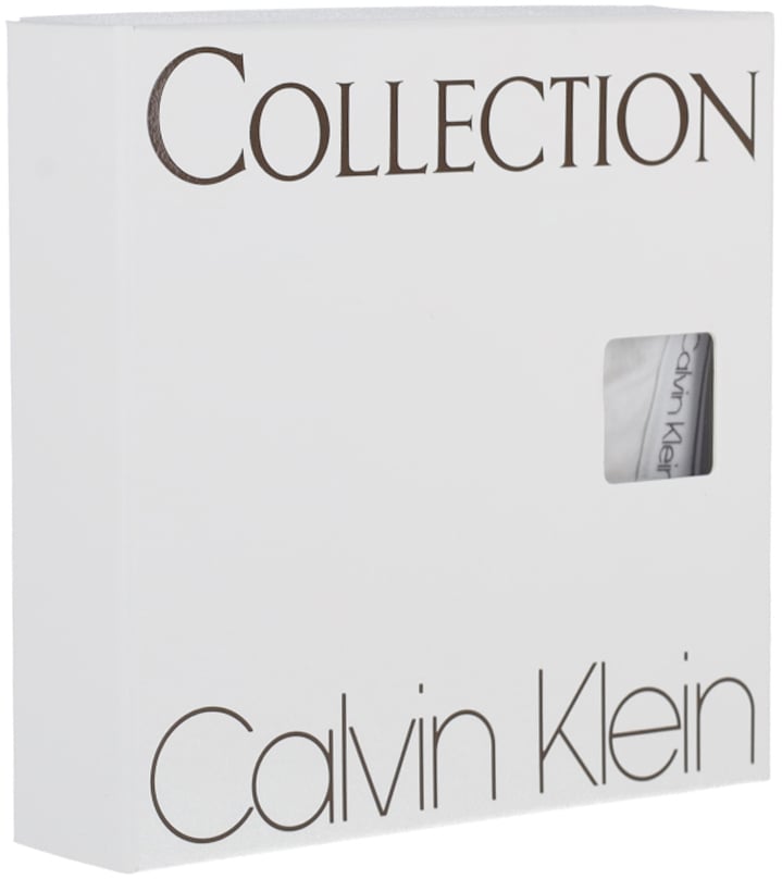 Calvin Klein White Slim-Fit Ribbed Cuff Logo Trousers Wit