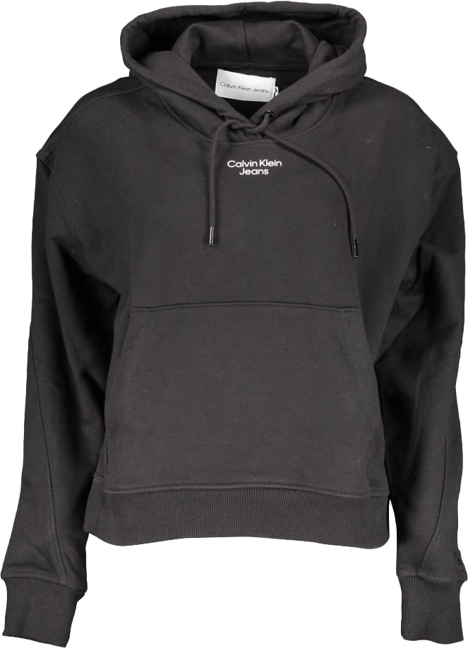 Calvin Klein Black Cotton Women Sweatshirt Zwart