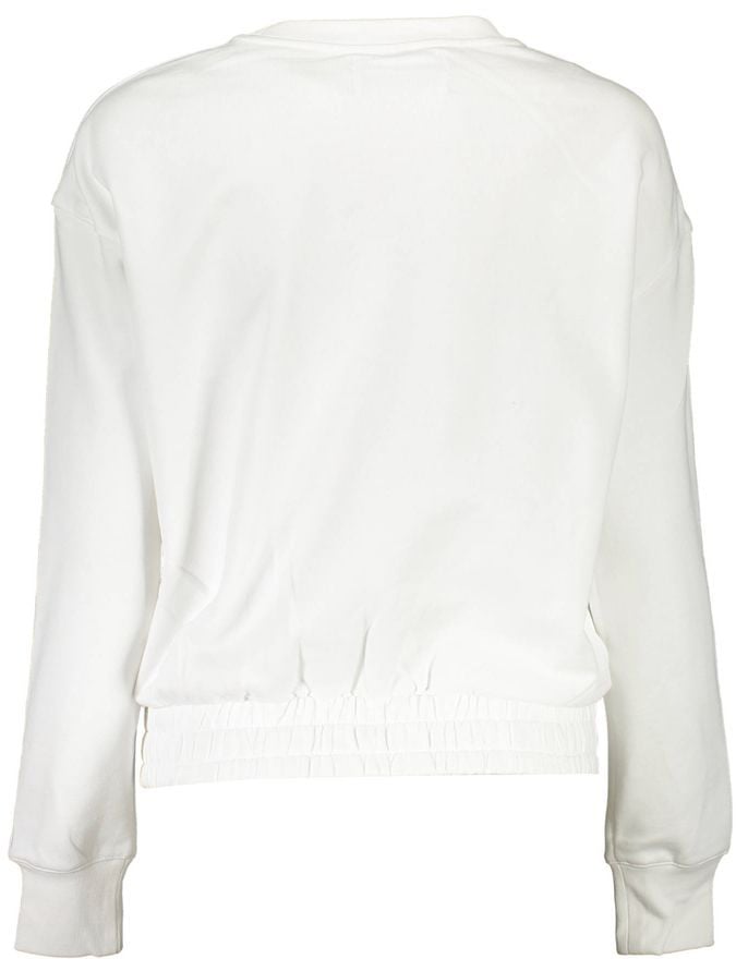 Calvin Klein White Cotton Women Sweatshirt Zwart