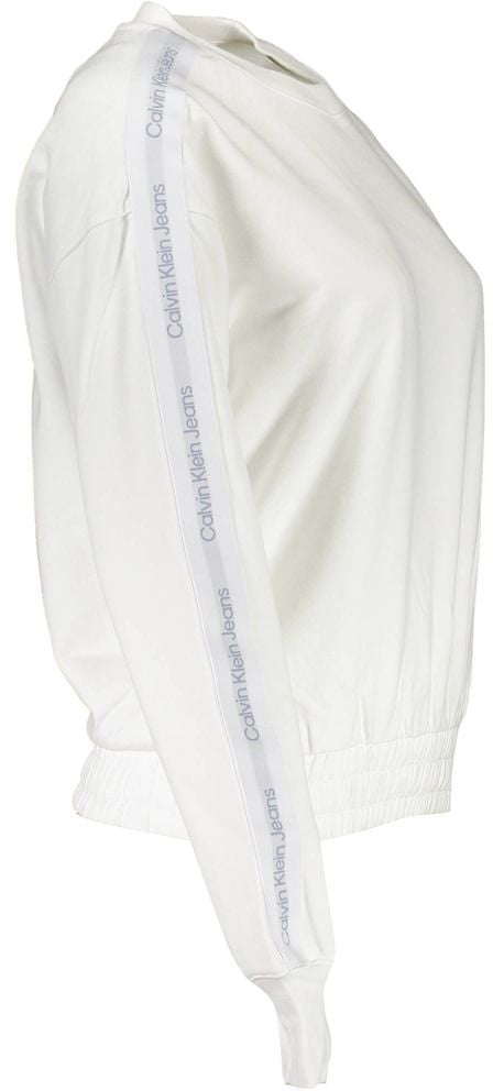 Calvin Klein White Cotton Women Sweatshirt Zwart