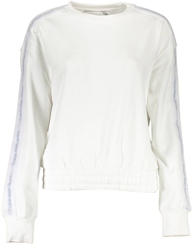Calvin Klein White Cotton Women Sweatshirt Zwart