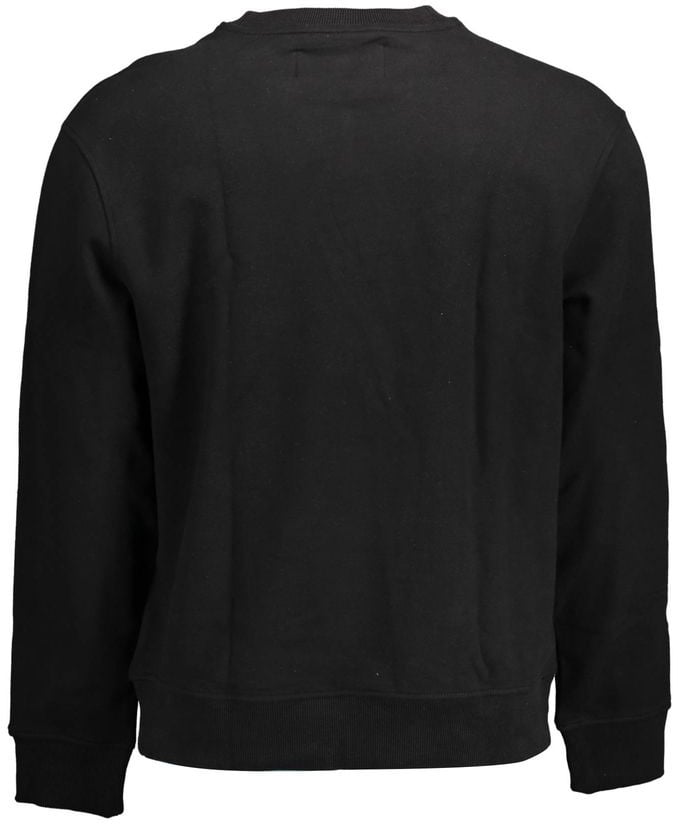 Calvin Klein Black Cotton Men's Sweatshirt Zwart