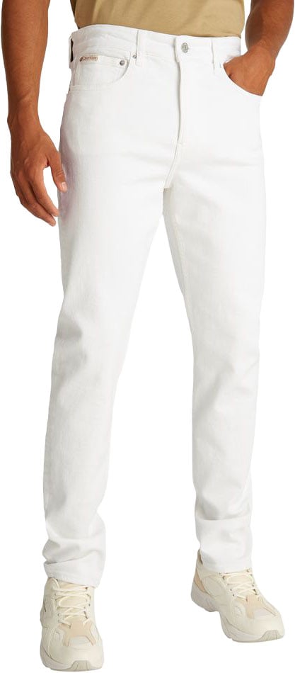 Calvin Klein Jeans White Cotton Skinny Jeans Wit