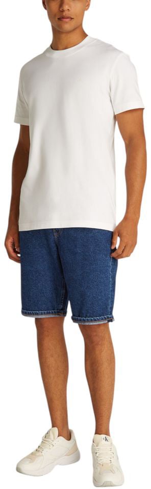 Calvin Klein Jeans Blue Cotton Bermuda Shorts Blauw