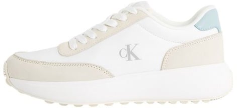 Calvin Klein Jeans Beige Leather Athletic Sneakers Beige