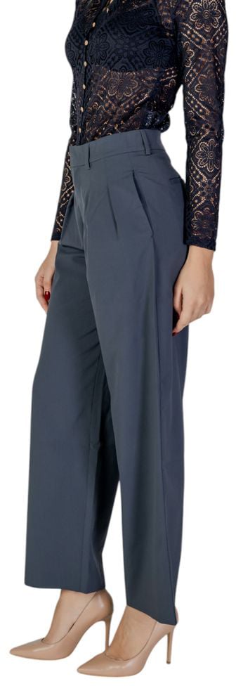 Calvin Klein Jeans Gray Recycled Polyester Casual Pants Grijs