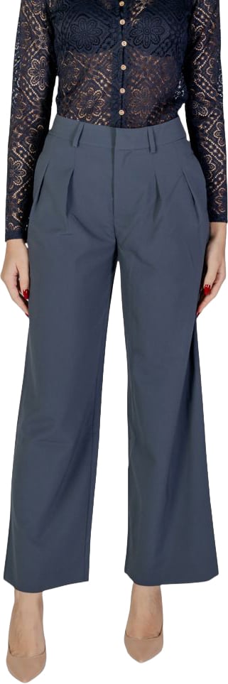 Calvin Klein Jeans Gray Recycled Polyester Casual Pants Grijs