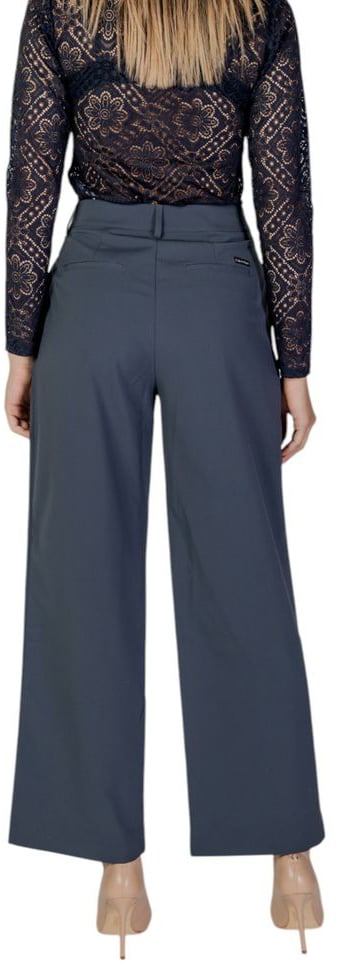 Calvin Klein Jeans Gray Recycled Polyester Casual Pants Grijs
