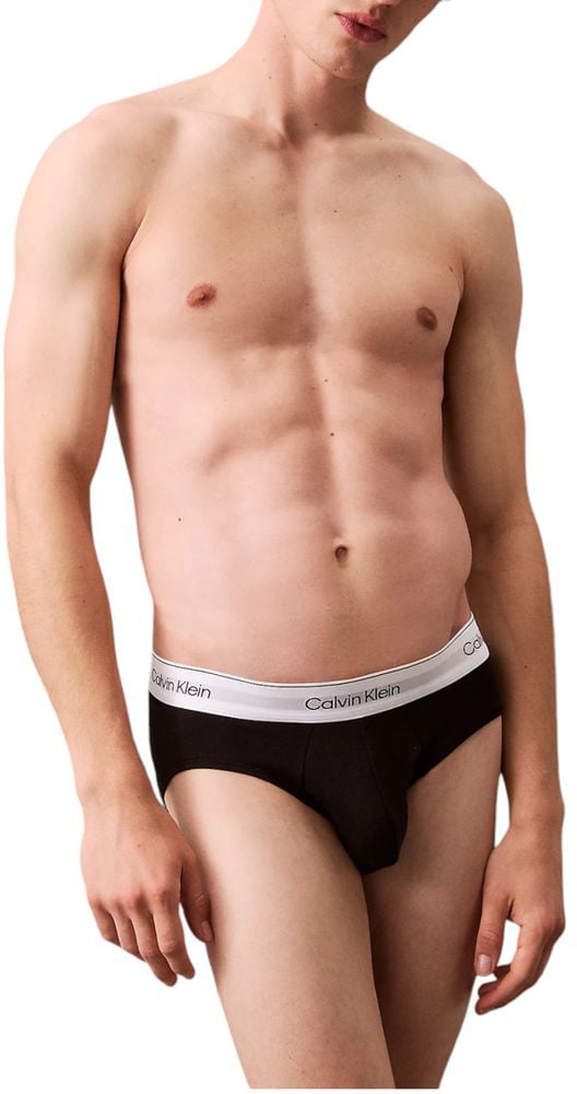 Calvin Klein Underwear Gray Cotton Briefs Grijs
