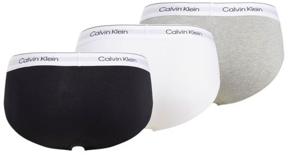 Calvin Klein Underwear Gray Cotton Briefs Grijs