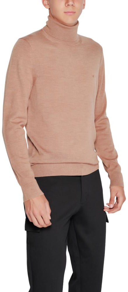 Calvin Klein Beige Wool Turtleneck Beige