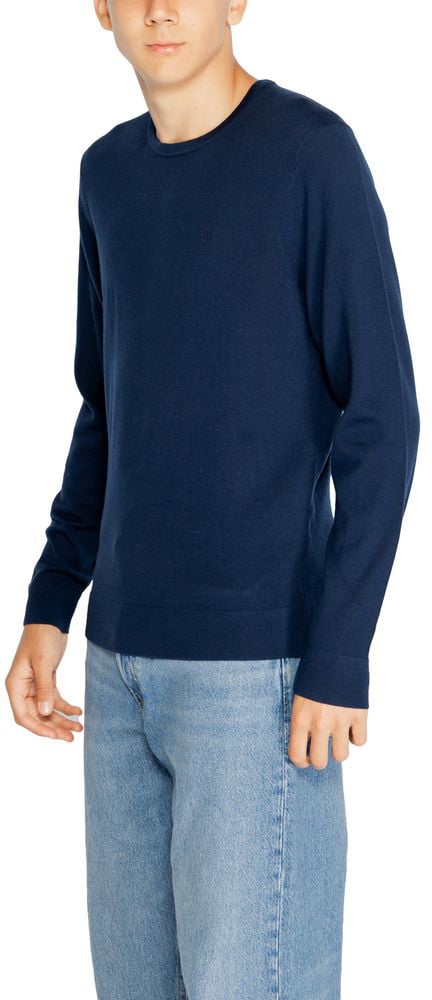 Calvin Klein Blue Recycled Wool Sweatshirt Grijs
