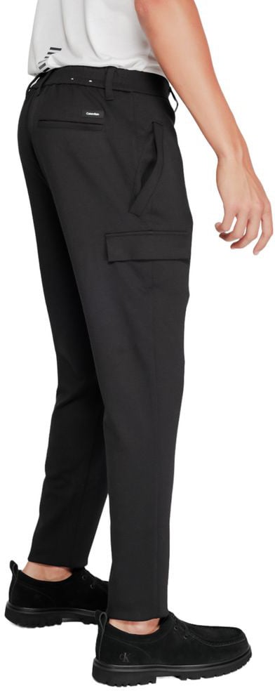 Calvin Klein Black Recycled Polyester Joggers (Workout Pants) Zwart