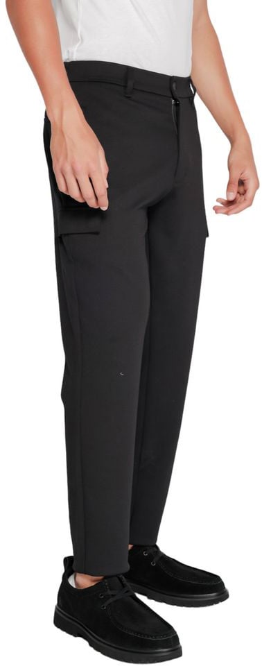 Calvin Klein Black Recycled Polyester Joggers (Workout Pants) Zwart