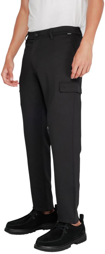Calvin Klein Black Recycled Polyester Joggers (Workout Pants) Zwart