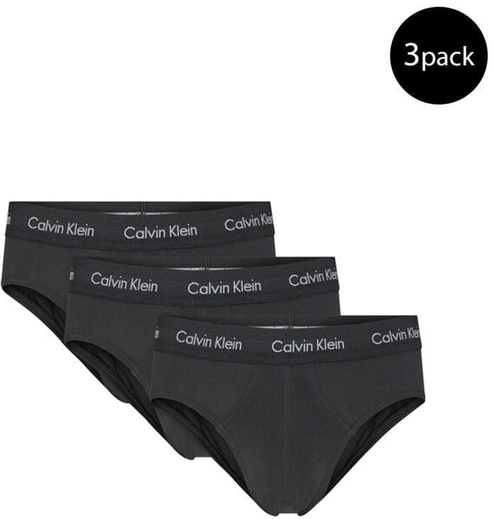 Calvin Klein Underwear Black Elastane Briefs Zwart