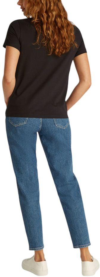 Calvin Klein Jeans Black Recycled Cotton T-Shirt Zwart
