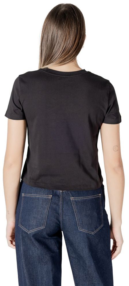 Calvin Klein Jeans Black Recycled Cotton Sportswear Zwart