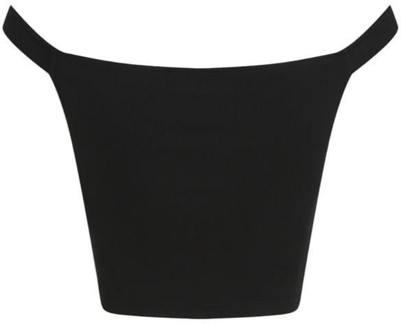 Calvin Klein Jeans Black Viscose Top Zwart